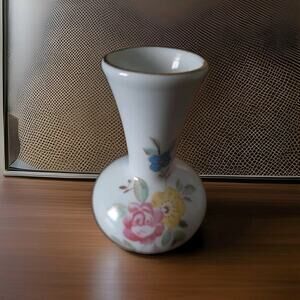 Vintage 1970-80’s Hand Painted “Decorative” Porcelain Vase Made in China